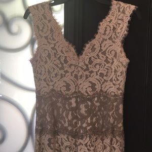 Classy long lace evening dress